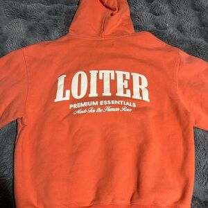 Women's Orange Hoodie Jacket